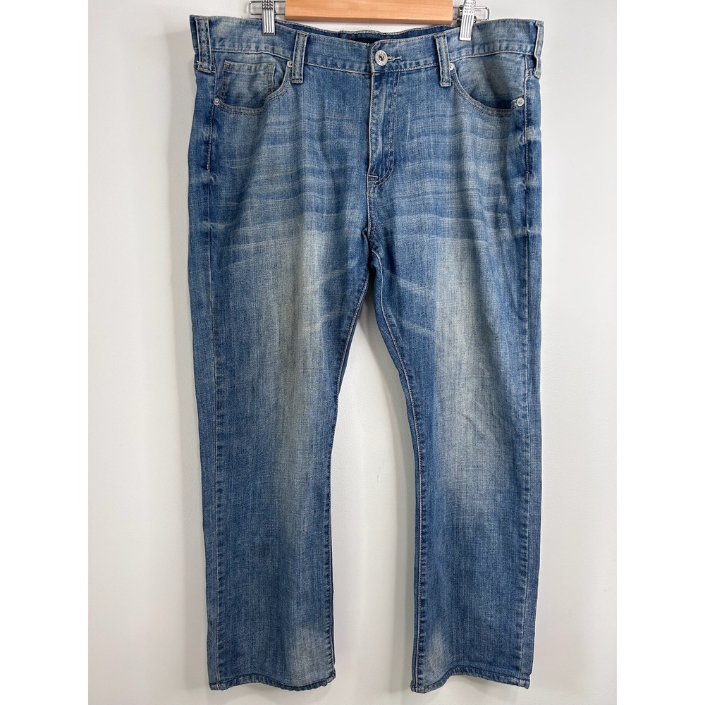 Guess Ultra Slim McCrae Fit Mens Blue Medium Wash Denim Jeans 40x32 VTG Style